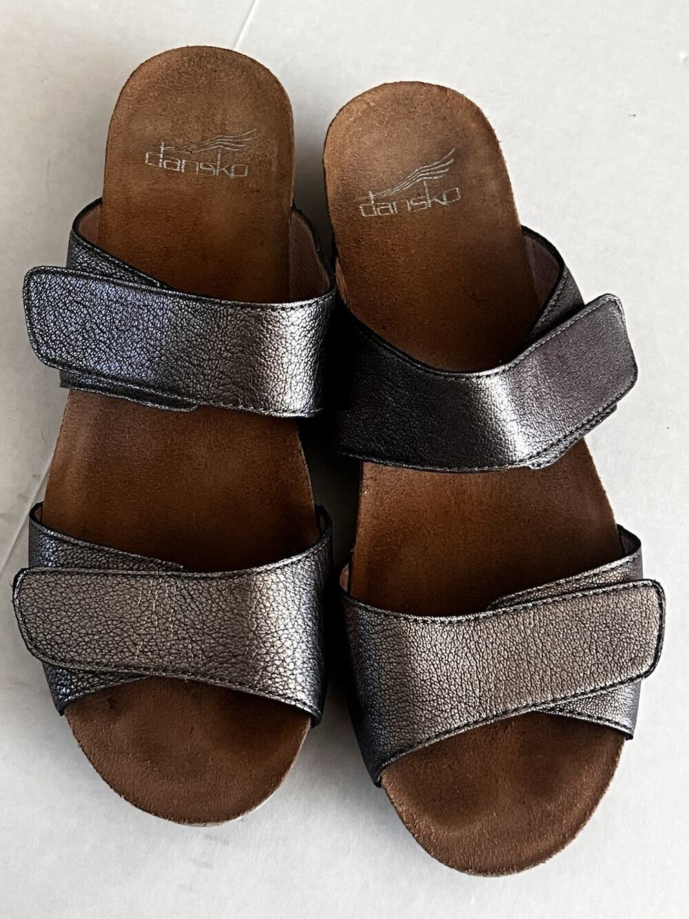 Women's Dansko Slide Sandals Vienna Graphite Nappa 1525821200 - 39 (8.5-9 US)